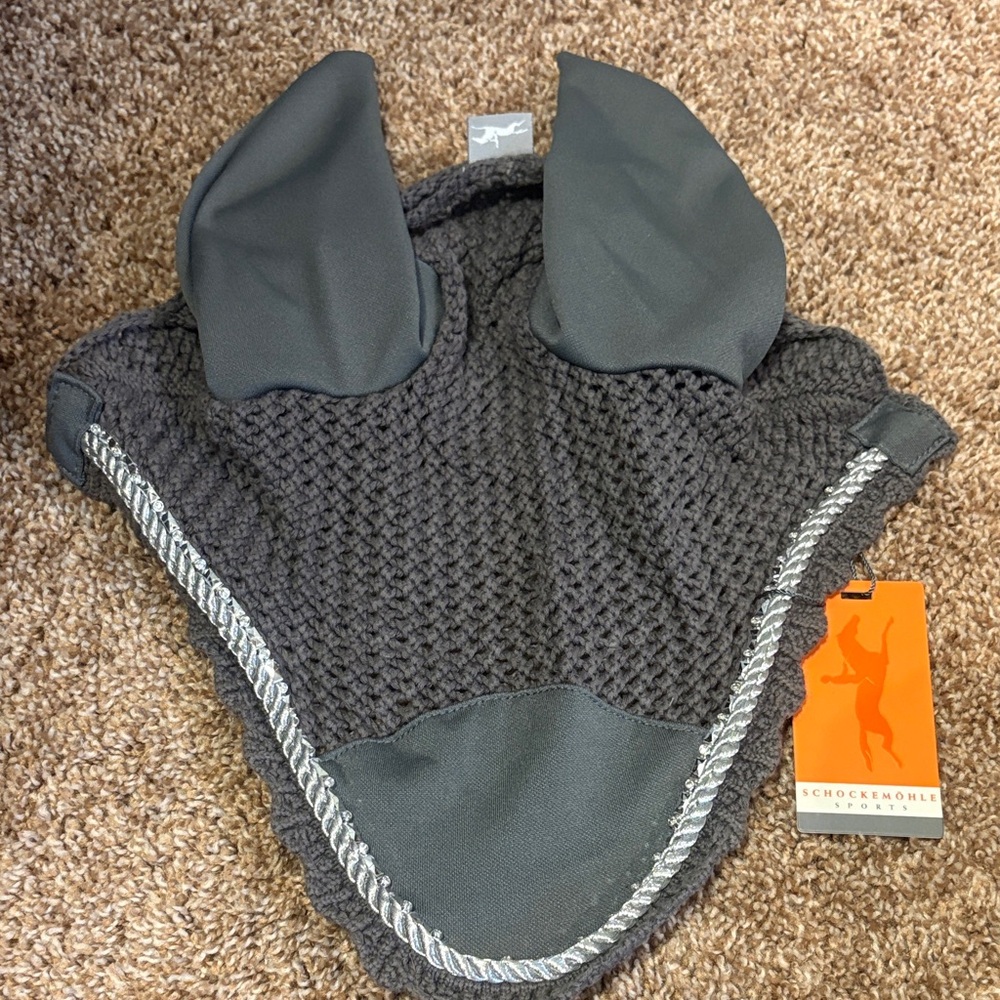 Kids Gray Ear Bonnet - Gray